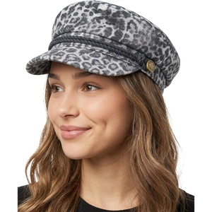 image:imageFunky Junque Greek Fisherman Newsboy Cap Cotton Captains Bakerboy Hat  Breathable cotton fisherman cap with flat round top for everyday style sun protection travel amp timeless looksLeopard  Black