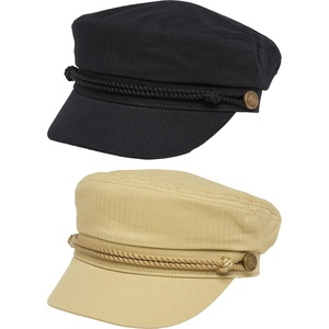 image:imageFunky Junque Greek Fisherman Newsboy Cap Cotton Captains Bakerboy Hat  Breathable cotton fisherman cap with flat round top for everyday style sun protection travel amp timeless looks2 Pack  Black  Khaki