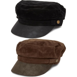 image:imageFunky Junque Greek Fisherman Newsboy Cap Cotton Captains Bakerboy Hat  Breathable cotton fisherman cap with flat round top for everyday style sun protection travel amp timeless looks2 Pack  Faux Suede  Black  Mocha