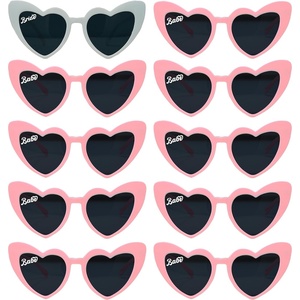 image:imageFunky Junque Heart Shaped Sunglasses Women Fashion Eyewear  Sturdy plastic heart shaped sunglasses with playful frames for bachelorette parties girls night out amp photos10 Pack  1 White Bride  9 Pink Babe