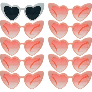 image:imageFunky Junque Heart Shaped Sunglasses Women Fashion Eyewear  Sturdy plastic heart shaped sunglasses with playful frames for bachelorette parties girls night out amp photos10 Pack  1 White  9 PeachPeach Lenses