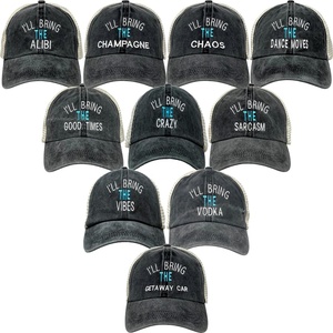image:imageFunky Junque Ill Bring The Mesh Trucker Hats  Lightweight Cotton Cap with Sun Protection Golf Beach and Bachelorette Parties Casual Caps for Women10  Ill Bring the  Chaos Bundle