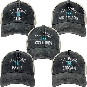 image:imageFunky Junque Ill Bring The Mesh Trucker Hats  Lightweight Cotton Cap with Sun Protection Golf Beach and Bachelorette Parties Casual Caps for Women5 Pack  Ill Bring the  Fun Bundle