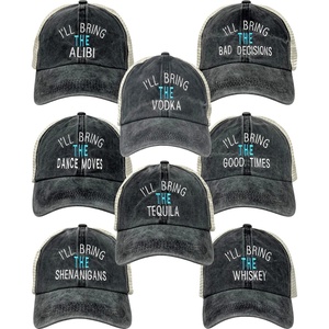 image:imageFunky Junque Ill Bring The Mesh Trucker Hats  Lightweight Cotton Cap with Sun Protection Golf Beach and Bachelorette Parties Casual Caps for Women8 Pack  Ill Bring the  Wild Bundle