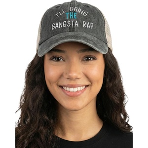 image:imageFunky Junque Ill Bring The Mesh Trucker Hats  Lightweight Cotton Cap with Sun Protection Golf Beach and Bachelorette Parties Casual Caps for WomenIll Bring the Gangsta Rap