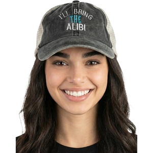 image:imageFunky Junque Ill Bring The Mesh Trucker Hats  Lightweight Cotton Cap with Sun Protection Golf Beach and Bachelorette Parties Casual Caps for WomenIll Bring the Alibi