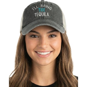 image:imageFunky Junque Ill Bring The Mesh Trucker Hats  Lightweight Cotton Cap with Sun Protection Golf Beach and Bachelorette Parties Casual Caps for WomenIll Bring the Tequila