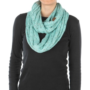 image:imageFunky Junque Infinity Scarf for Women  Oversized Chunky Cable Knit Warm Winter Womens Infinity Neck Scarves Circle WrapMint  Confetti