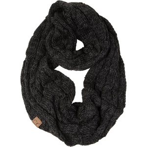 image:imageFunky Junque Infinity Scarf for Women  Oversized Chunky Winter Scarf Colorful Fall Scarves Soft Sweater Wrap Cozy StyleAn Onyx Black Tricolor Mix