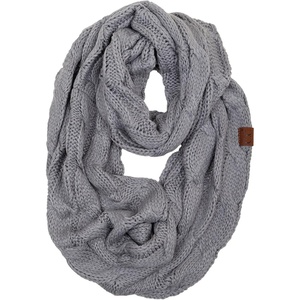 image:imageFunky Junque Infinity Scarf for Women  Oversized Chunky Winter Scarf Colorful Fall Scarves Soft Sweater Wrap Cozy StyleDove Grey