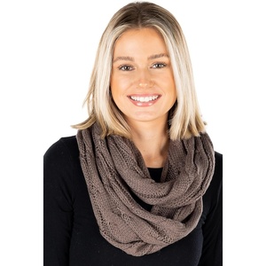 image:imageFunky Junque Infinity Scarf for Women  Oversized Chunky Winter Scarf Colorful Fall Scarves Soft Sweater Wrap Cozy StyleEarth Grey