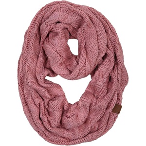 image:imageFunky Junque Infinity Scarf for Women  Oversized Chunky Winter Scarf Colorful Fall Scarves Soft Sweater Wrap Cozy StyleMauve