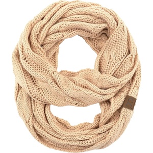 image:imageFunky Junque Infinity Scarf for Women  Oversized Chunky Winter Scarf Colorful Fall Scarves Soft Sweater Wrap Cozy StylePeanut