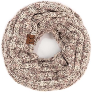 image:imageFunky Junque Infinity Scarf for Women  Oversized Chunky Winter Scarf Colorful Fall Scarves Soft Sweater Wrap Cozy StylePopcorn Confetti  Beige
