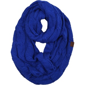 image:imageFunky Junque Infinity Scarf for Women  Oversized Chunky Winter Scarf Colorful Fall Scarves Soft Sweater Wrap Cozy StyleRoyal Blue