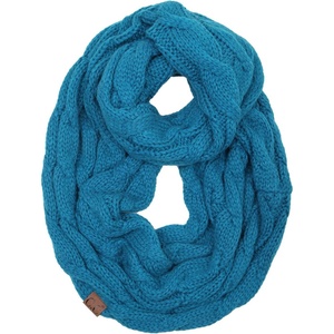 image:imageFunky Junque Infinity Scarf for Women  Oversized Chunky Winter Scarf Colorful Fall Scarves Soft Sweater Wrap Cozy StyleTeal