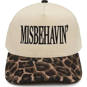 image:imageFunky Junque Kids 2 Tone Trucker Snapback Hat for Baby Toddler amp Children  Soft Cotton Trucker Hat with Adjustable Snapback Everyday Play and Gifting Funny Toddler Hats for KidsMisbehavin  LeopardBeige