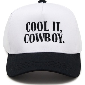 image:imageFunky Junque Kids 2 Tone Trucker Snapback Hat for Baby Toddler amp Children  Soft Cotton Trucker Hat with Adjustable Snapback Everyday Play and Gifting Funny Toddler Hats for KidsCool It Cowboy  BlackWhite