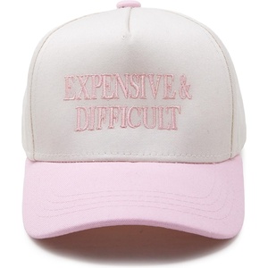image:imageFunky Junque Kids 2 Tone Trucker Snapback Hat for Baby Toddler amp Children  Soft Cotton Trucker Hat with Adjustable Snapback Everyday Play and Gifting Funny Toddler Hats for KidsExpensive and Difficult  RoseBeige