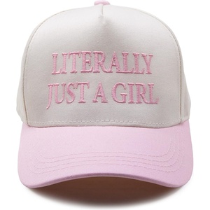 image:imageFunky Junque Kids 2 Tone Trucker Snapback Hat for Baby Toddler amp Children  Soft Cotton Trucker Hat with Adjustable Snapback Everyday Play and Gifting Funny Toddler Hats for KidsLiterally Just a Girl  RoseBeige