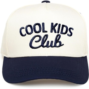 image:imageFunky Junque Kids 2 Tone Trucker Snapback Hat for Baby Toddler amp Children  Soft Cotton Trucker Hat with Adjustable Snapback Everyday Play and Gifting Funny Toddler Hats for KidsCool Kids Club  NavyBeige