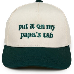 image:imageFunky Junque Kids 2 Tone Trucker Snapback Hat for Baby Toddler amp Children  Soft Cotton Trucker Hat with Adjustable Snapback Everyday Play and Gifting Funny Toddler Hats for KidsPut It on My Papas Tab  GreenBeige