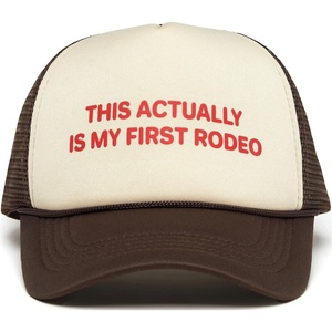 image:imageFunky Junque Kids Trucker Hat Toddler Boys amp Girls Flat Brim Baseball Cap  Mesh Trucker Hat with Adjustable Snapback Everyday Play and Gifting Toddler Baseball Caps for KidsThis Actually is My First Rodeo  BeigeBrown