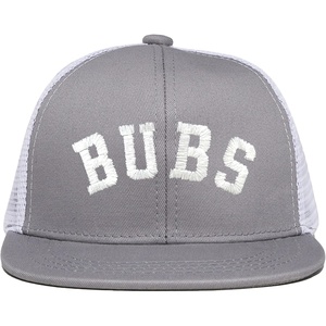 image:imageFunky Junque Kids Trucker Hat Toddler Boys amp Girls Flat Brim Baseball Cap  Mesh Trucker Hat with Adjustable Snapback Everyday Play and Gifting Toddler Baseball Caps for KidsBubs  GreyWhite