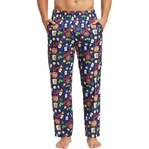 image:imageFunky Junque Mens Funny Pajama Pants Novelty Lounge Bottoms  Mens stretchy lounge pants 90 poly10 spandex pockets adjustable waist fun novelty prints amp gift bagCasino  Navy