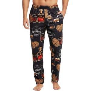 image:imageFunky Junque Mens Funny Pajama Pants Novelty Lounge Bottoms  Mens stretchy lounge pants 90 poly10 spandex pockets adjustable waist fun novelty prints amp gift bagBourbon  Black