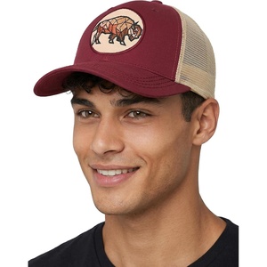 image:imageFunky Junque Mens Mesh Patch Saying Trucker Hat  Lightweight Cotton Cap with Sun Protection Golf Beach and Everyday Trendy Caps for MenBuffalo Geometric  BurgundyBeige