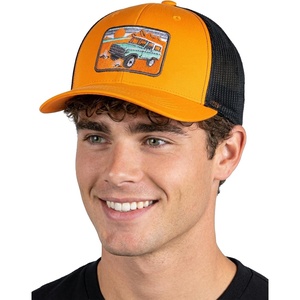 image:imageFunky Junque Mens Mesh Patch Saying Trucker Hat  Lightweight Cotton Cap with Sun Protection Golf Beach and Everyday Trendy Caps for MenFour Wheeler  OrangeBlack