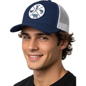 image:imageFunky Junque Mens Mesh Patch Saying Trucker Hat  Lightweight Cotton Cap with Sun Protection Golf Beach and Everyday Trendy Caps for MenOutdoors Quad  NavyWhite