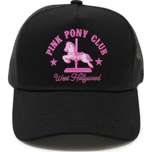 image:imageFunky Junque Mesh Trucker Hat  Lightweight Cotton Cap with Sun Protection Golf Beach and Errands Trendy Caps for MenPink Pony Club  Black