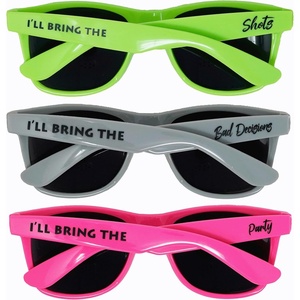image:imageFunky Junque Polarized Retro Sunglasses Bridal Party Shades  Lightweight polarized sunglasses with contoured arms for bachelorette parties engagements honeymoons amp bridal showers3 Pack  Ill Bring the  Party Bundle