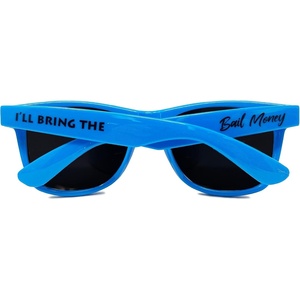 image:imageFunky Junque Polarized Retro Sunglasses Bridal Party Shades  Lightweight polarized sunglasses with contoured arms for bachelorette parties engagements honeymoons amp bridal showersIll Bring the  Bail Money Aqua