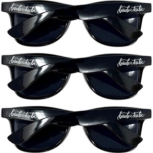 image:imageFunky Junque Polarized Retro Sunglasses Bridal Party Shades  Lightweight polarized sunglasses with contoured arms for bachelorette parties engagements honeymoons amp bridal showers3 Pack  Bride Tribe Black