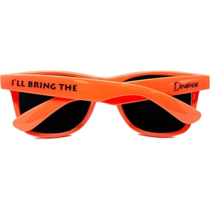 image:imageFunky Junque Polarized Retro Sunglasses Bridal Party Shades  Lightweight polarized sunglasses with contoured arms for bachelorette parties engagements honeymoons amp bridal showersIll Bring the  Drama Neon Orange