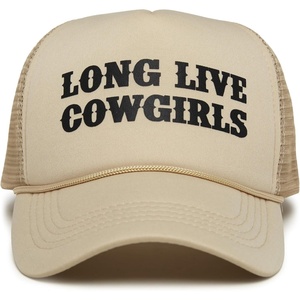 image:imageFunky Junque Premium Mesh Snapback Trucker Hat  Stylish Comfort for All  Patriotic Humor amp More  Lightweight Foam Trucker Hat with Adjustable Snapback Concerts Festivals and Weekend Wear Funny Trucker HatsLong Live Cowgirls Khaki
