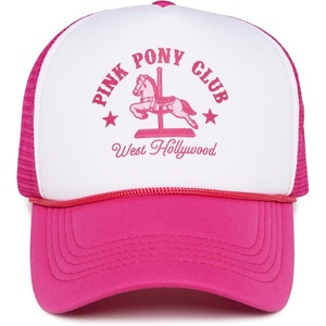 image:imageFunky Junque Premium Mesh Snapback Trucker Hat  Stylish Comfort for All  Patriotic Humor amp More  Lightweight Foam Trucker Hat with Adjustable Snapback Concerts Festivals and Weekend Wear Funny Trucker HatsPink Pony Club  WhiteHot Pink
