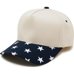 image:imageFunky Junque Trucker Snapback Hat  Lightweight Canvas Trucker Hat with Adjustable Snapback Golf Beach and Everyday Trendy Trucker Hats for Women and MenStar Print  NavyBeige