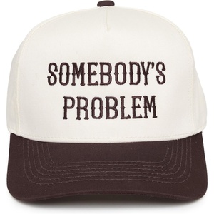 image:imageFunky Junque Trucker Snapback Hat  Lightweight Cotton Trucker Hat with Adjustable Snapback Golf 4th of July and Street Style Funny Trucker Hats for WomenSomebodys Problem  BrownBeige