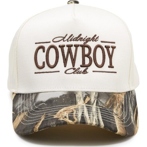 image:imageFunky Junque Trucker Snapback Hat  Lightweight Cotton Trucker Hat with Adjustable Snapback Golf 4th of July and Street Style Funny Trucker Hats for WomenMidnight Cowboy Club  Wood CamoBeige