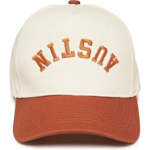 image:imageFunky Junque Trucker Snapback Hat  Lightweight Cotton Trucker Hat with Adjustable Snapback Golf 4th of July and Street Style Funny Trucker Hats for WomenAustin Upside Down  RustBeige
