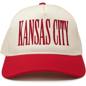 image:imageFunky Junque Trucker Snapback Hat  Lightweight Cotton Trucker Hat with Adjustable Snapback Golf 4th of July and Street Style Funny Trucker Hats for WomenKansas City  RedBeige