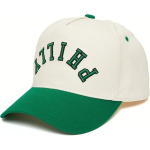 image:imageFunky Junque Upside Down City 2 Tone Trucker Hat Embroidered Baseball Cap  Structured 5 Panel cotton cap with 3D embroidery for street style weekend getaways game days amp music festivalsPhilly  GreenBeige