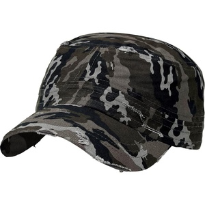 image:imageFunky Junque Vintage Newsboy Cap Womens Cadet Cabbie Hat  Cadet cap with vintage distressed look for casual outings fall layering denim looks amp giftingDistressed Black Camo
