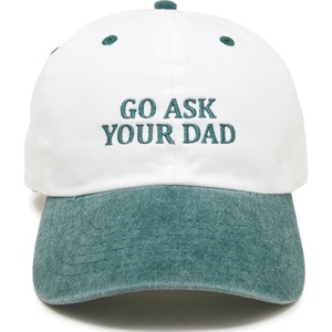 image:imageFunky Junque Vintage Two Tone Cotton Dad Hat Trucker Snapback Hat  Lightweight Cotton Trucker Hat with Adjustable Snapback Golf Beach and Weekend Funny Trucker Hats for Women amp MenGo Ask Your Dad  GreenNatural