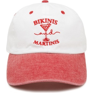 image:imageFunky Junque Vintage Two Tone Cotton Dad Hat Trucker Snapback Hat  Lightweight Cotton Trucker Hat with Adjustable Snapback Golf Beach and Weekend Funny Trucker Hats for Women amp MenBikinis and Martinis  RedNatural