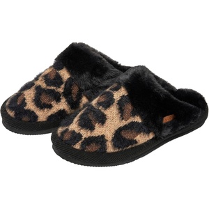image:imageFunky Junque Womens Clog Slippers Faux Fur House Shoes  Faux fur slippers with soft polyester lining for lounging coffee runs mail checks casual outings amp giftingLeopard  Latte